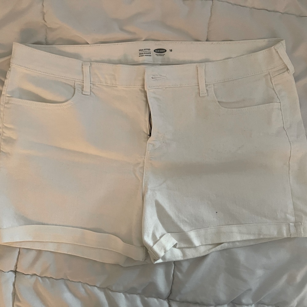Old Navy White Denim Shorts